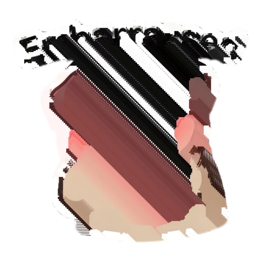 Pug looking embarrassed and covering face with hands Dapper Pug Daily sticker for expressive chats and social replies.