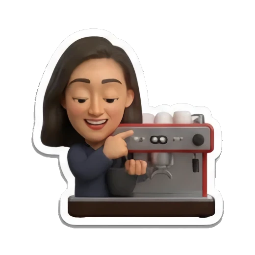 趴在咖啡杯上打瞌睡 Coffee Addict Girl sticker for expressive chats and social replies.