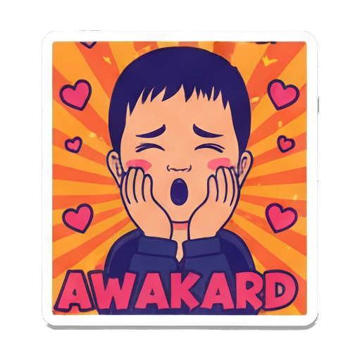 男孩欢呼雀跃YEAH Vibrant Boy Pop Art sticker for expressive chats and social replies.