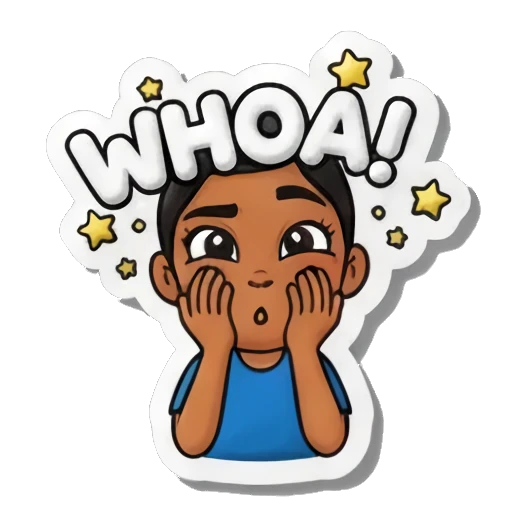 tactile foam texture Playful Girl Expressions sticker for expressive chats and social replies.