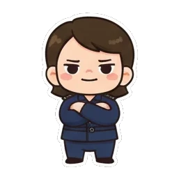 开心警官送爱心。 Little Officer's Daily Express sticker for expressive chats and social replies.