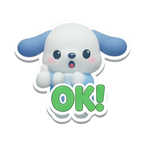 Sticker 5 from blue dog, designed for expressive chats, social replies, and everyday reactions.
