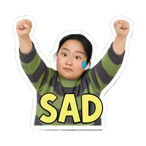 Sticker 7 from AI Sticker Pack, designed for expressive chats, social replies, and everyday reactions.