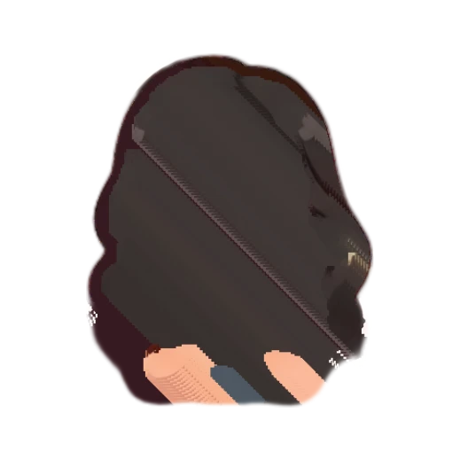 Curly-haired girl praying with a glowing halo effect Curly Haired Girl Daily Life sticker for expressive chats and social replies.