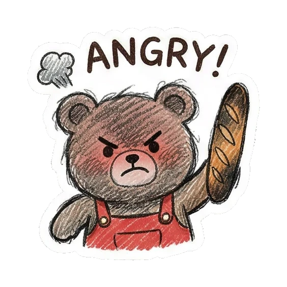 Sticker 4 from AI Sticker Pack, designed for expressive chats, social replies, and everyday reactions.