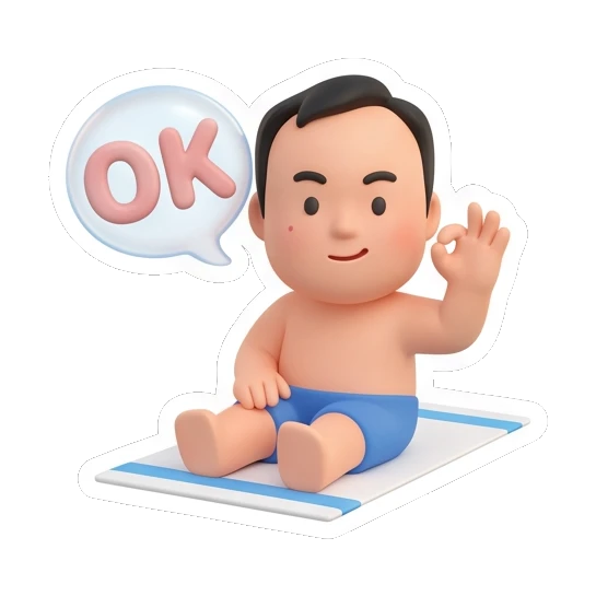 男孩比OK手势 Summer Boy Adventures sticker for expressive chats and social replies.