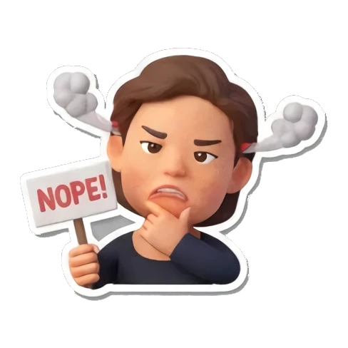 Pop Mart风格设计 Pop Mart Girl's Moods sticker for expressive chats and social replies.