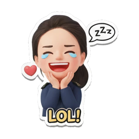 想到主意灵感 Chibi Girl's Mood Diary sticker for expressive chats and social replies.