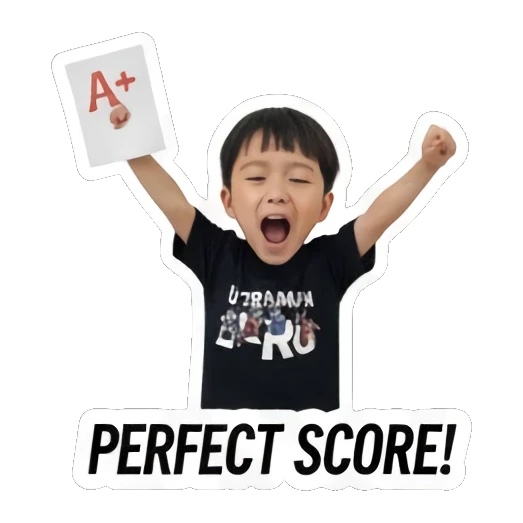 student finishing assignment Little Student Struggles sticker for expressive chats and social replies.