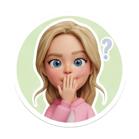 困倦想睡觉 Blonde Girl Daily Vibes sticker for expressive chats and social replies.
