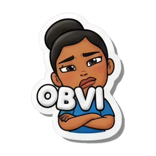 asking for help Playful Girl Expressions sticker for expressive chats and social replies.