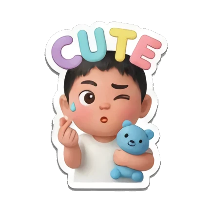 可爱比心 Little Buddy's Big Feelings sticker for expressive chats and social replies.