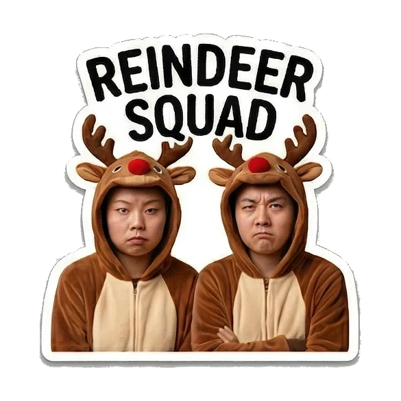 Couple snuggling under blanket Christmas Couple Adventures sticker for expressive chats and social replies.