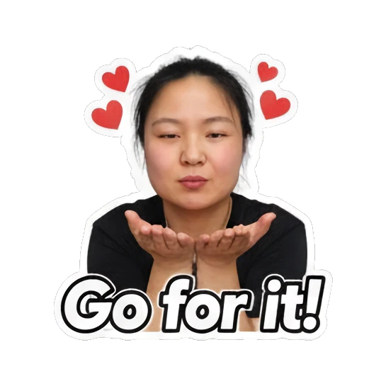 戴墨镜耍酷 Energetic Asian Girl Daily sticker for expressive chats and social replies.