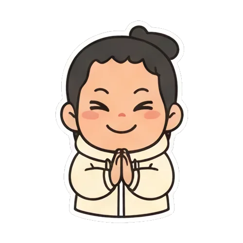 cartoon wave Sticker Pack 895285bf sticker for expressive chats and social replies.