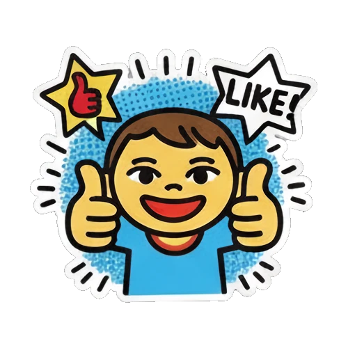 Sticker 6 from AI Sticker Pack, designed for expressive chats, social replies, and everyday reactions.