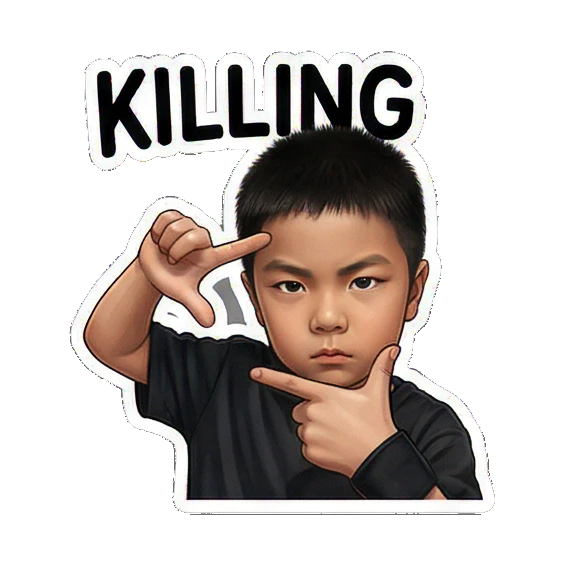 兄妹一起看MV反应 K-pop Fan Duo Life sticker for expressive chats and social replies.