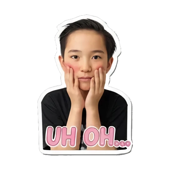 尴尬不知所措 Dynamic Boy Expressions sticker for expressive chats and social replies.
