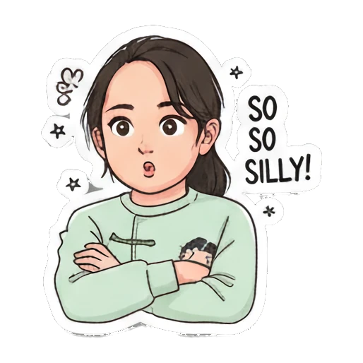 Laughing out loud Daily Life of a Lively Girl sticker for expressive chats and social replies.
