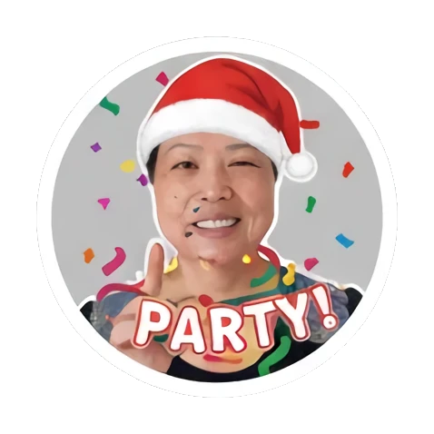 亲吻拥抱 Festive Faces Fun sticker for expressive chats and social replies.