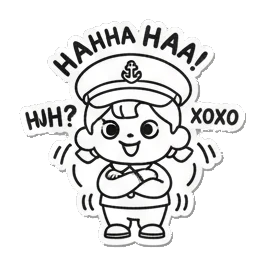 水手喝咖啡派对 Sailor's Expressive Adventures sticker for expressive chats and social replies.