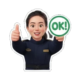 摊手无奈 Uniformed Girl's Daily Moods sticker for expressive chats and social replies.