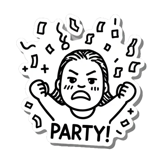 Sticker 8 from AI Sticker Pack, designed for expressive chats, social replies, and everyday reactions.