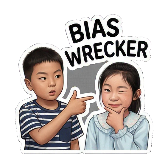兄妹庆祝第一名成就 K-pop Fan Duo Life sticker for expressive chats and social replies.