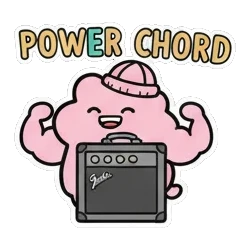 戴耳机放松休息 Pinky Music Jam sticker for expressive chats and social replies.