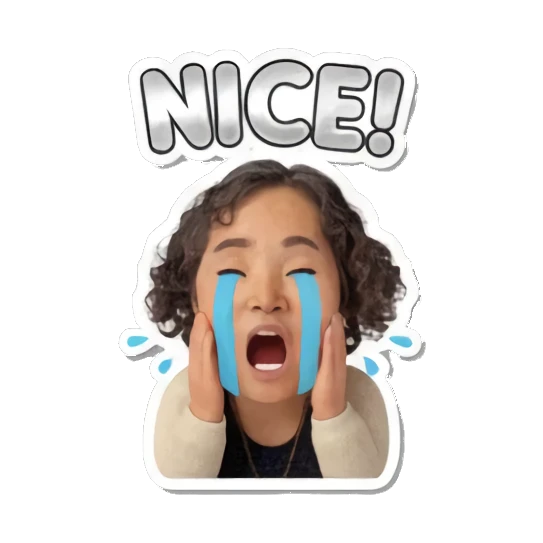 Surprised mom with question mark Cheerful Curly Mom sticker for expressive chats and social replies.