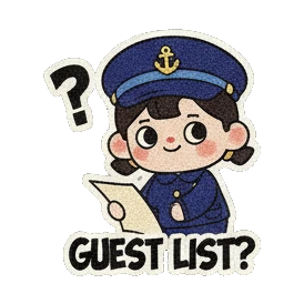 派对过后，疲惫不堪 Little Captain's Party Fun sticker for expressive chats and social replies.
