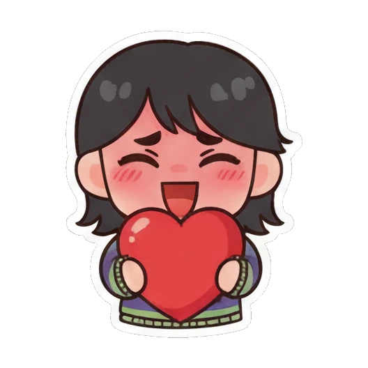 哭泣泪流成河 Chibi Girl's Daily Moods sticker for expressive chats and social replies.
