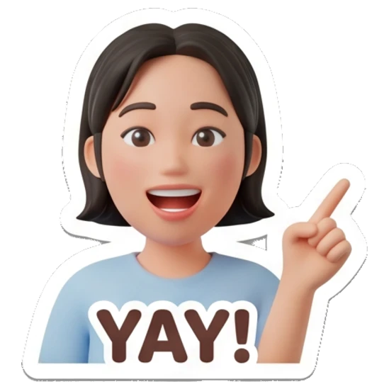 Sticker 1 from AI Sticker Pack, designed for expressive chats, social replies, and everyday reactions.