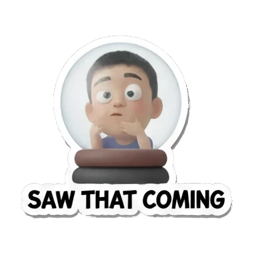 男孩在水晶球里预见未来 Daily Life of a Chill Boy sticker for expressive chats and social replies.
