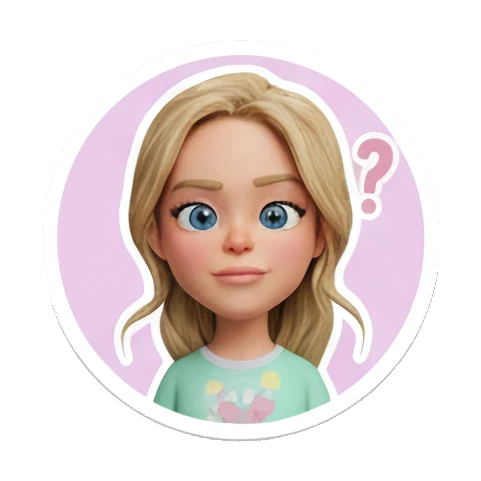 展示强壮肌肉 Blonde Girl Daily Vibes sticker for expressive chats and social replies.