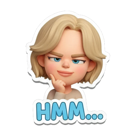 愤怒生气的女孩 Blonde Girl Daily Vibes sticker for expressive chats and social replies.