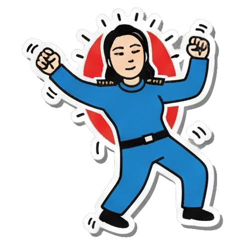 派对时间 Pop Art Girl's Daily Moods sticker for expressive chats and social replies.