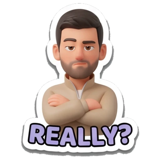 Sticker 15 from AI Sticker Pack, designed for expressive chats, social replies, and everyday reactions.