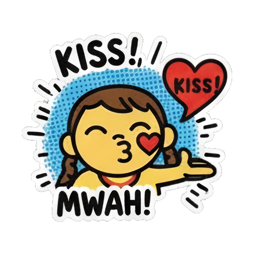 Sticker 7 from AI Sticker Pack, designed for expressive chats, social replies, and everyday reactions.