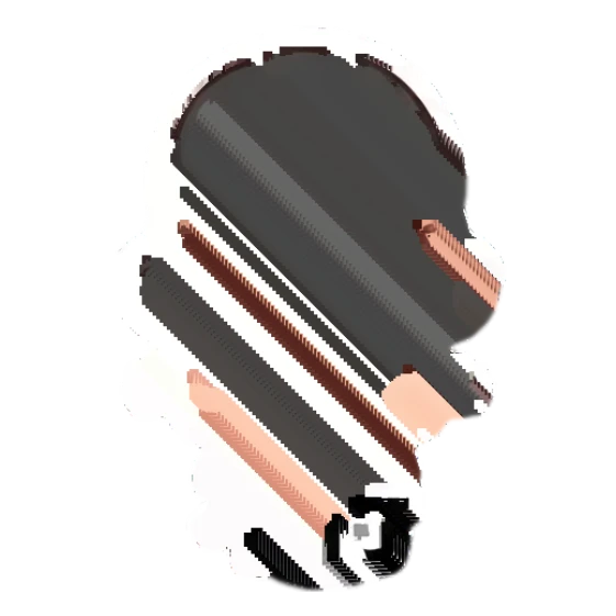 Firm girl crossing arms in an X shape, signaling refusal. Cheerful Little Girl Daily sticker for expressive chats and social replies.