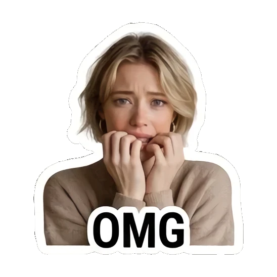 Sticker 12 from AI Sticker Pack, designed for expressive chats, social replies, and everyday reactions.