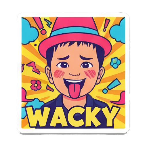 男孩害怕SPOOKY Vibrant Boy Pop Art sticker for expressive chats and social replies.