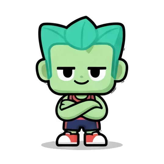 小男孩哭泣流泪心碎 Chibi Green Boy Expressive Stickers sticker for expressive chats and social replies.