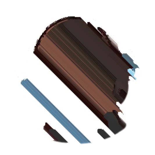 Brunette girl laughing with tears of joy, very happy. Chibi Brunette Girl Daily sticker for expressive chats and social replies.