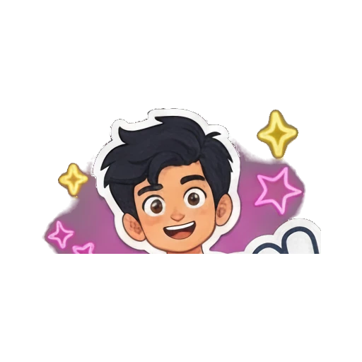 Boy angry with fire background and text Angry Playful Boy Daily Vibes sticker for expressive chats and social replies.