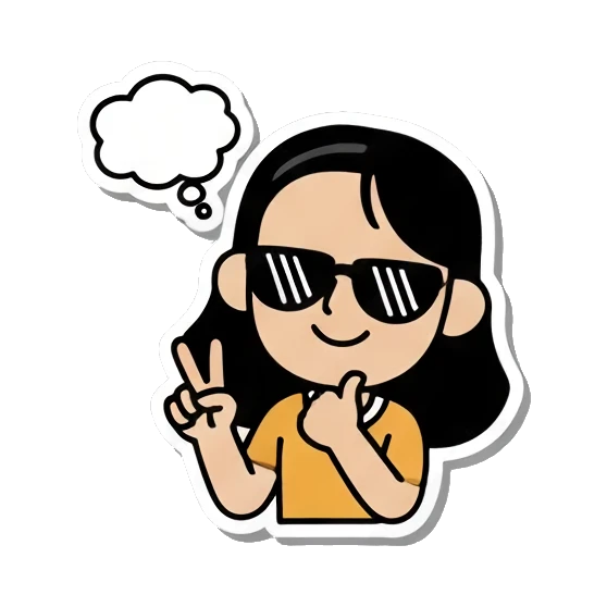 无奈无语表情 Daily Life of a Girl sticker for expressive chats and social replies.