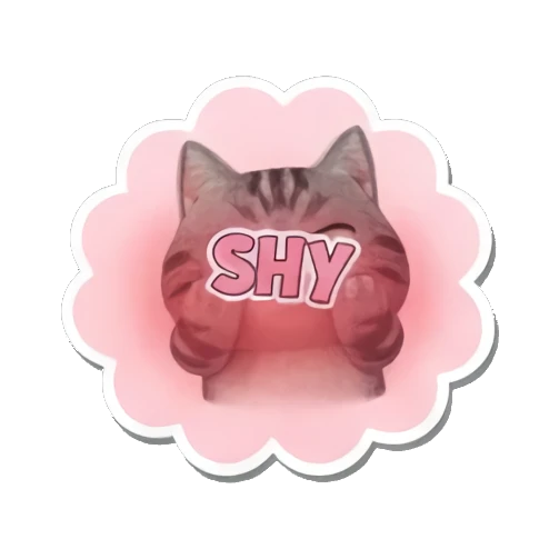 害羞捂脸的猫咪 Playful Tabby Expressions sticker for expressive chats and social replies.
