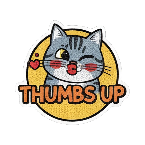 灰猫比心动作 Vintage Comic Cat Expressions sticker for expressive chats and social replies.