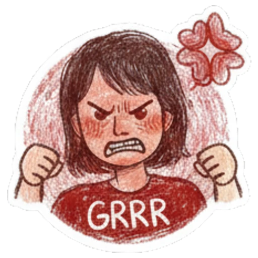 Sticker 16 from AI Sticker Pack, designed for expressive chats, social replies, and everyday reactions.
