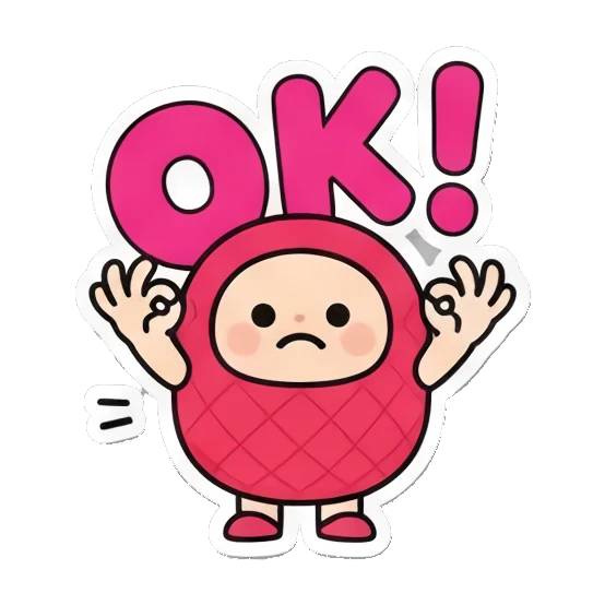 Sticker 1 from AI Sticker Pack, designed for expressive chats, social replies, and everyday reactions.